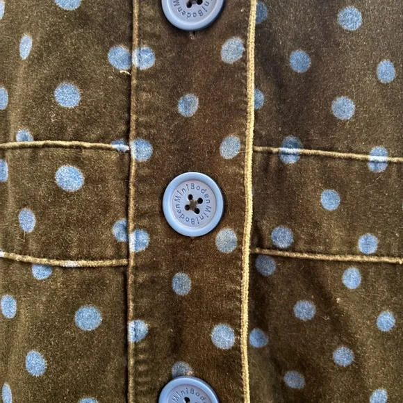 Boden kids Olive Green Polka Dot Jacket - Picture 5 of 8